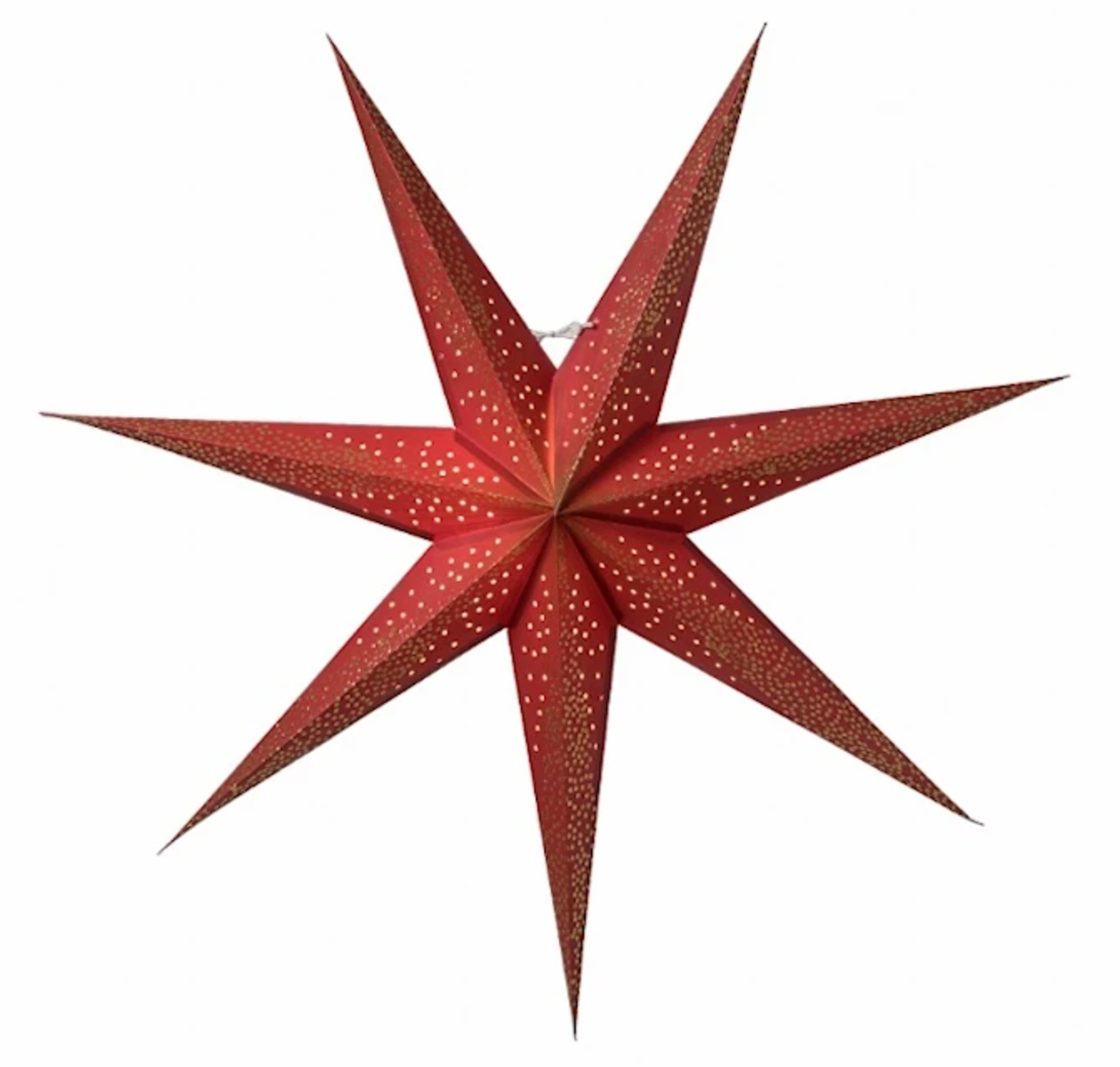 Röd pappersjulstjärna från Watt & Veke