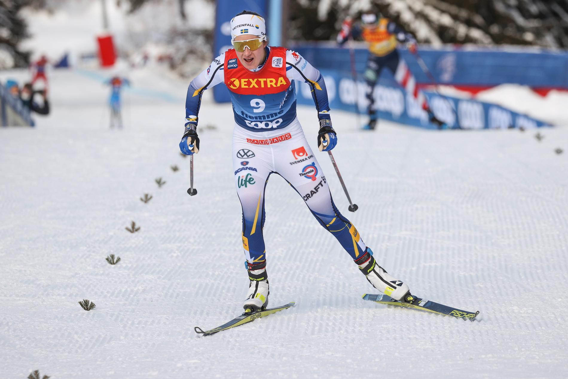 Ebba Andersson har VM i sikte – men innan dess väntar världscupen i Falun och SM i Borås. Arkivbild.