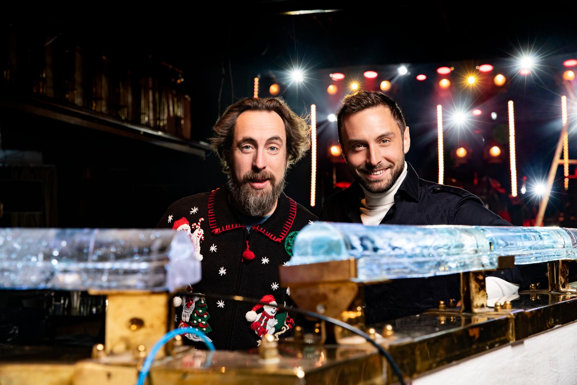 Per Andersson och Måns Zelmerlöv gör ”Tomten & Bocken – En slags julshow” ihop.