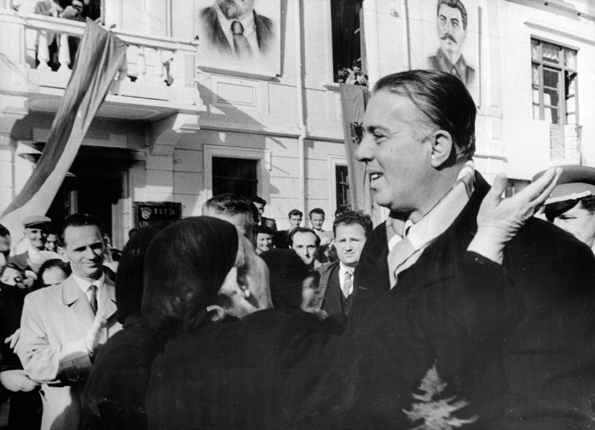 Albaniens tidigare diktator Enver Hoxha.