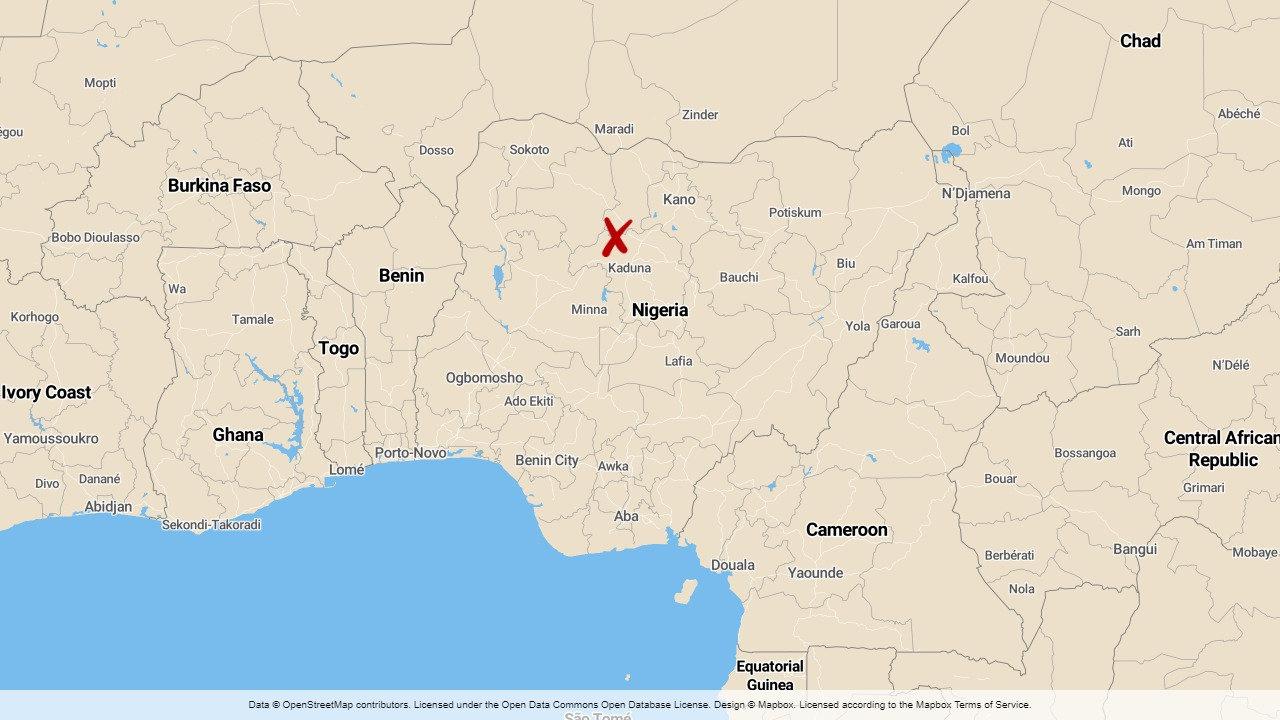 Attacken skedde i en by i delstaten Kaduna i norra Nigeria.