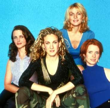 De fyra tjejerna i "Sex and the city"; Charlotte, Carrie, Samantha och Miranda.