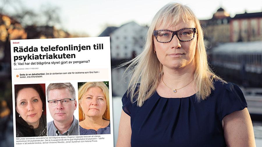Det är tyvärr en återkommande strategi hos Socialdemokraterna att måla upp en väldigt missvisande bild av aktuella frågor i Region Uppsala för att kunna rikta kritik mot det blågröna styret utifrån denna bild. Replik från Malin Sjöberg Högrell, ordförande för Sjukhusstyrelsen.