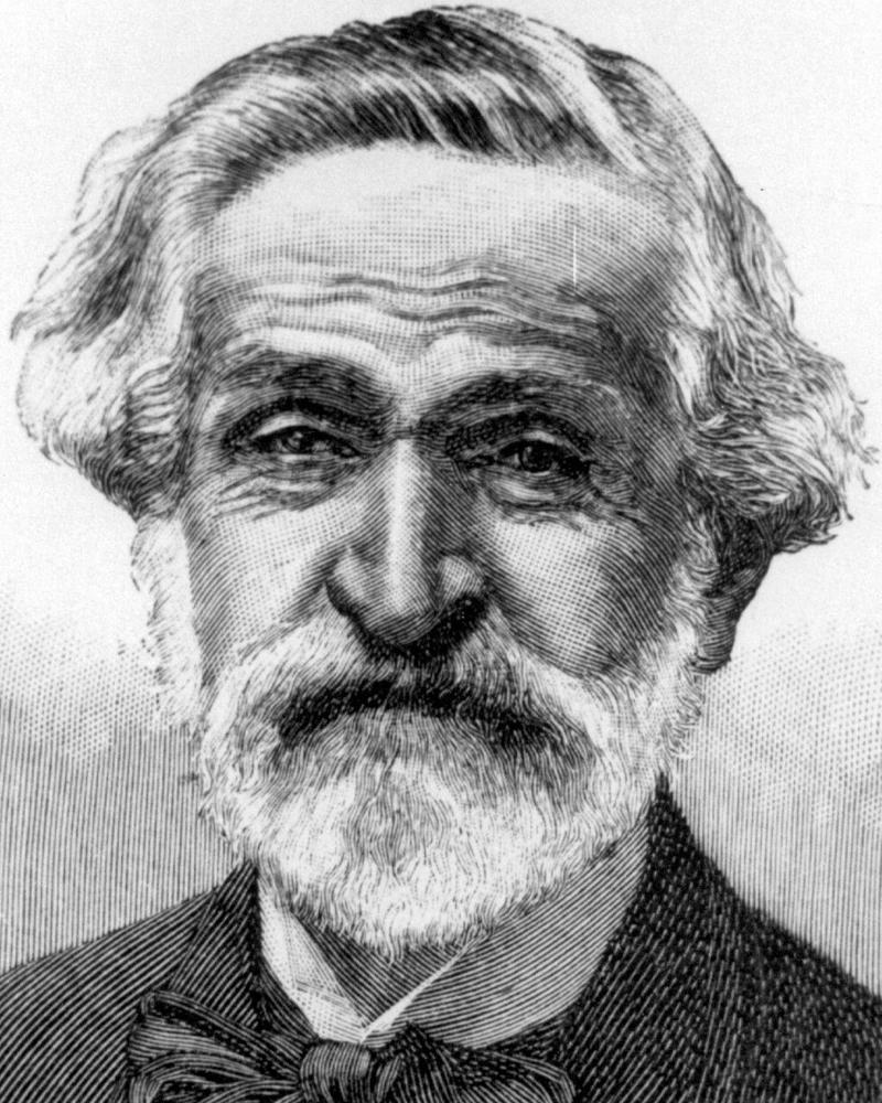 Giuseppe Verdi Föddes 10 oktober 1813 i fattig landsbygdsmiljö, studerade i Milano. Fulländade och förfinande den redan rådande franska och italienska traditionen med operor som "Rigoletto", "La Traviata" och "Nabucco". Sin "Aida" gjorde han till invigningen av Suezkanalen. Hans musik upplevs ofta som lättillgänglig och många känner igen fångarnas kör ur "Nabucco" eller triumfmarschen i "Aida" utan att veta att det är Verdi som skrivit dem. Källa: NE