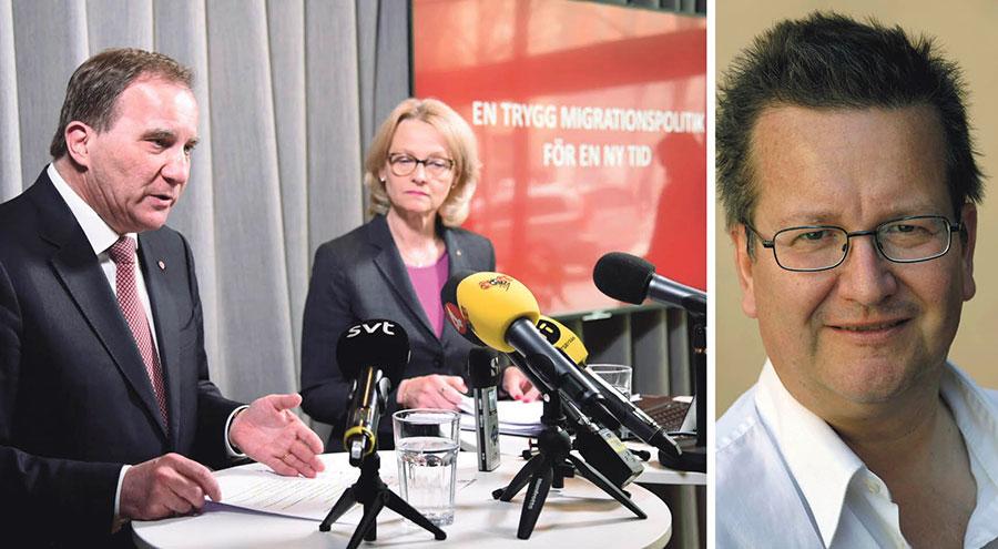Stefan Löfven och Hélene Fritzon presenterar Socialdemokraternas nya migrationspolitik. Partiet bör raskt ta fler beslut som visar att man lyssnar på folket. Inte godhetsapostlarna, skriver Stig-Björn Ljunggren.