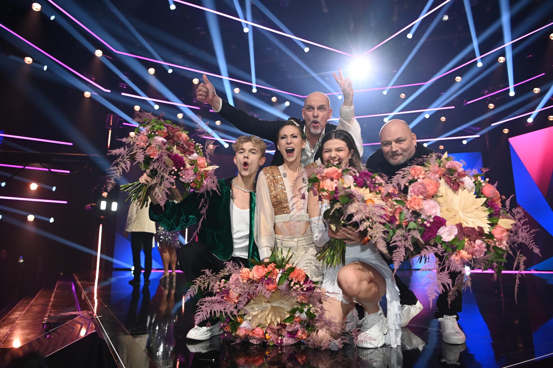 Nordman, Theoz, Kiana och Mariette till final i Melodifestivalen.