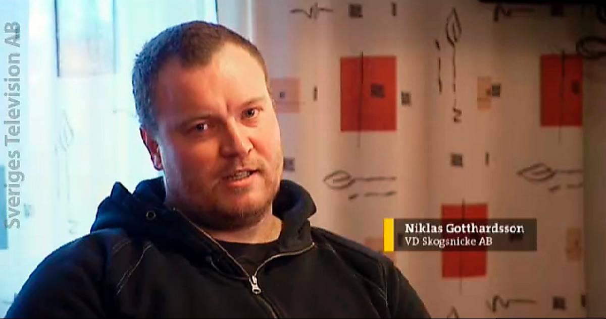 Företagaren Niklas Gotthardsson.