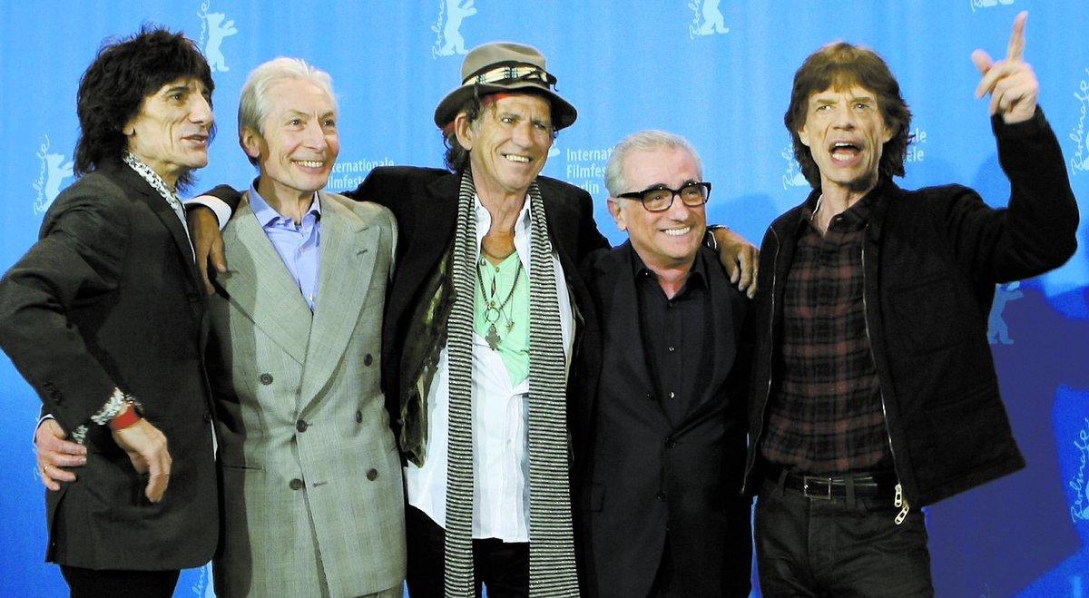 FILMSTJÄRNOR  Marin Scorsese (andra fr h) har gjort en film om The Rolling Stones som haft premiär på Berlins filmfestival.