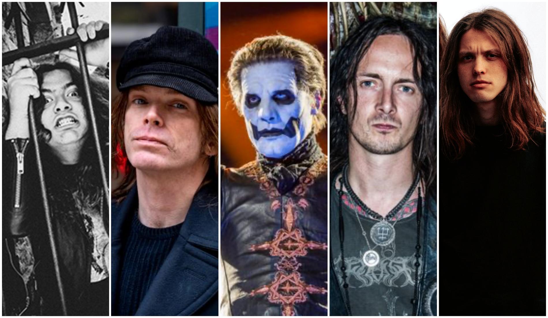 Några svenska akter som just nu är i ropet (från vänster): Eternal Evil, The Hellacopters, Ghost, Watain och Eradikated.