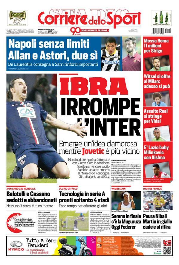 Corriere dello Sport i dag.