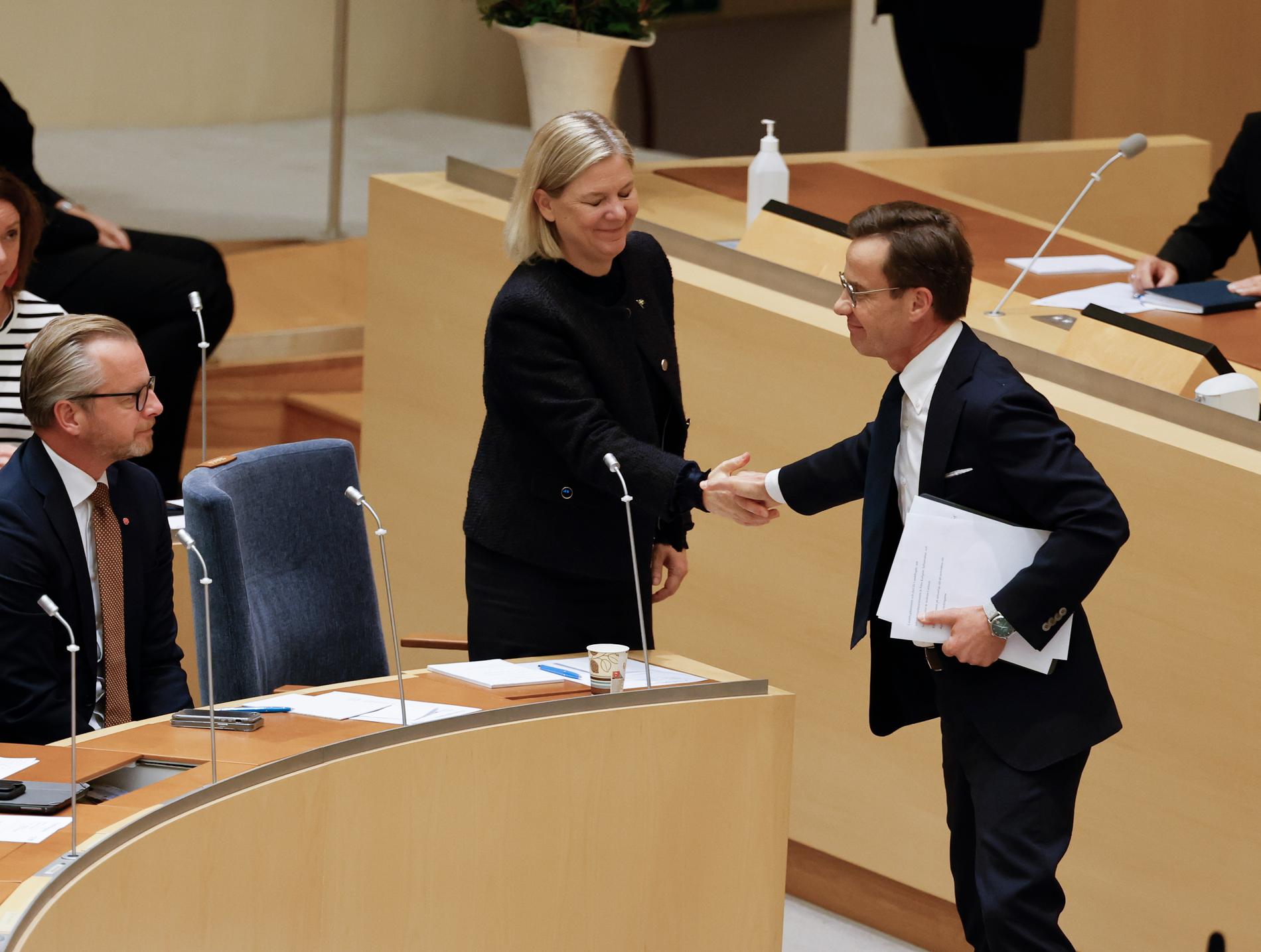 Magdalena Andersson och Ulf Kristersson. 
