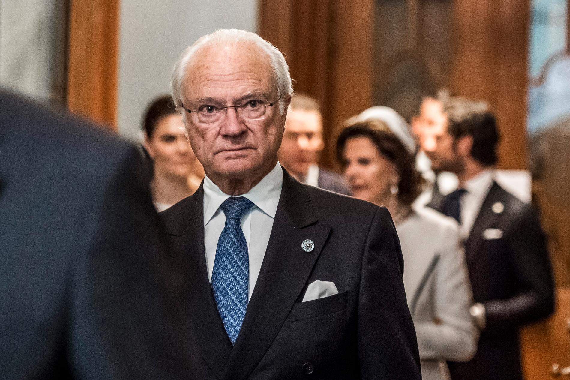 Kung Carl XVI Gustaf vid riksdagens öppnande
