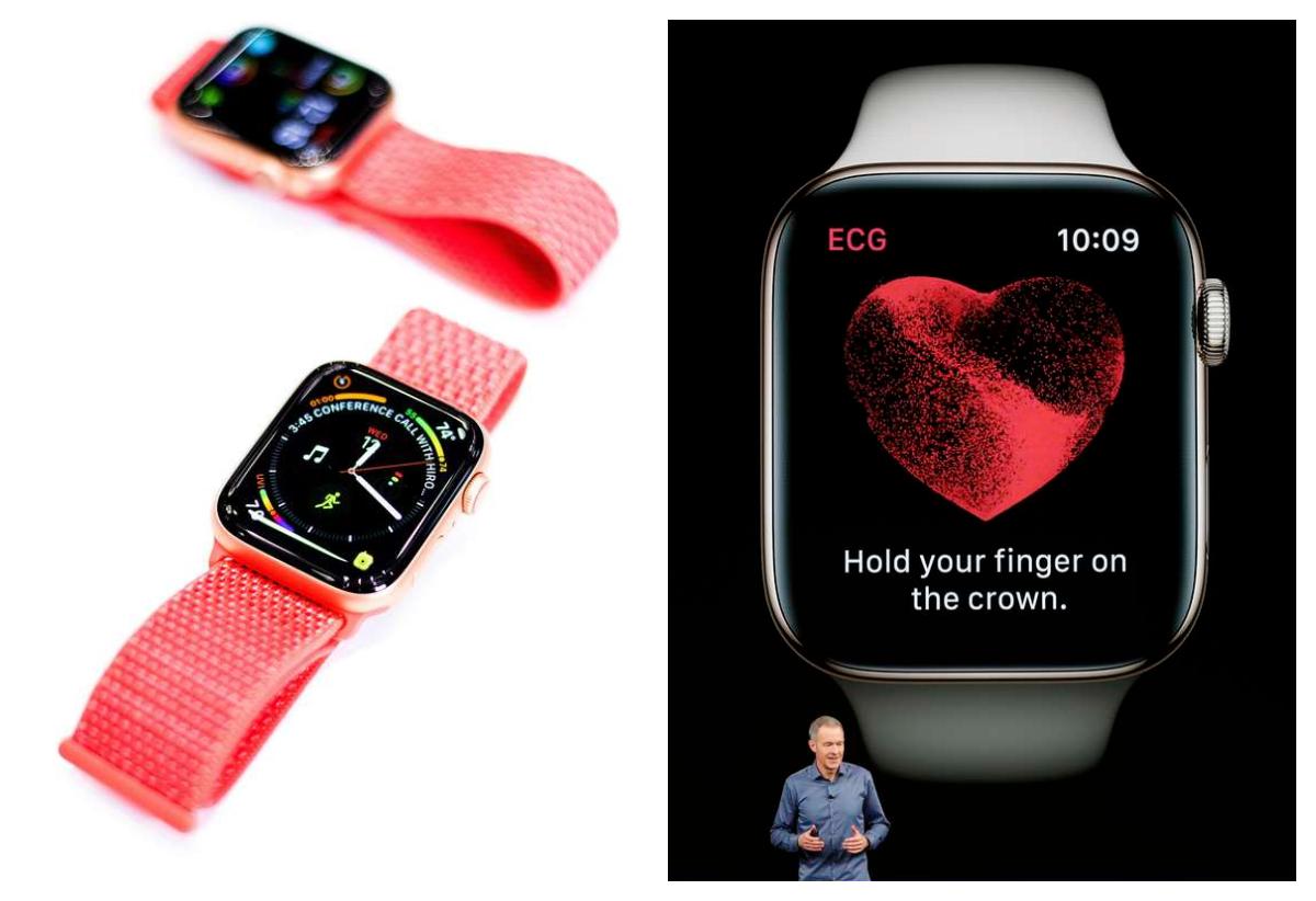 Apple Watch Series 4 håller koll på hjärtat.