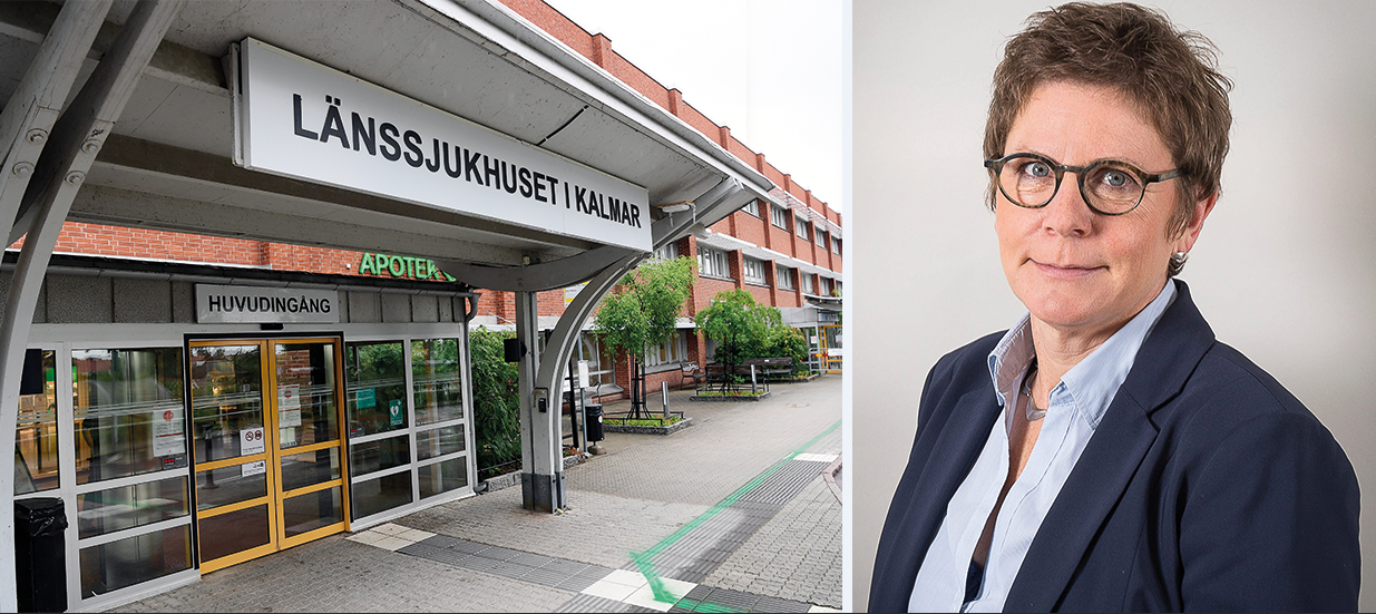 Gunhild Nordesjö Haglund, chefläkare på Länssjukhuset i Kalmar, uppmanar folk att undvika att besöka sina äldre på sjukhuset just nu. 