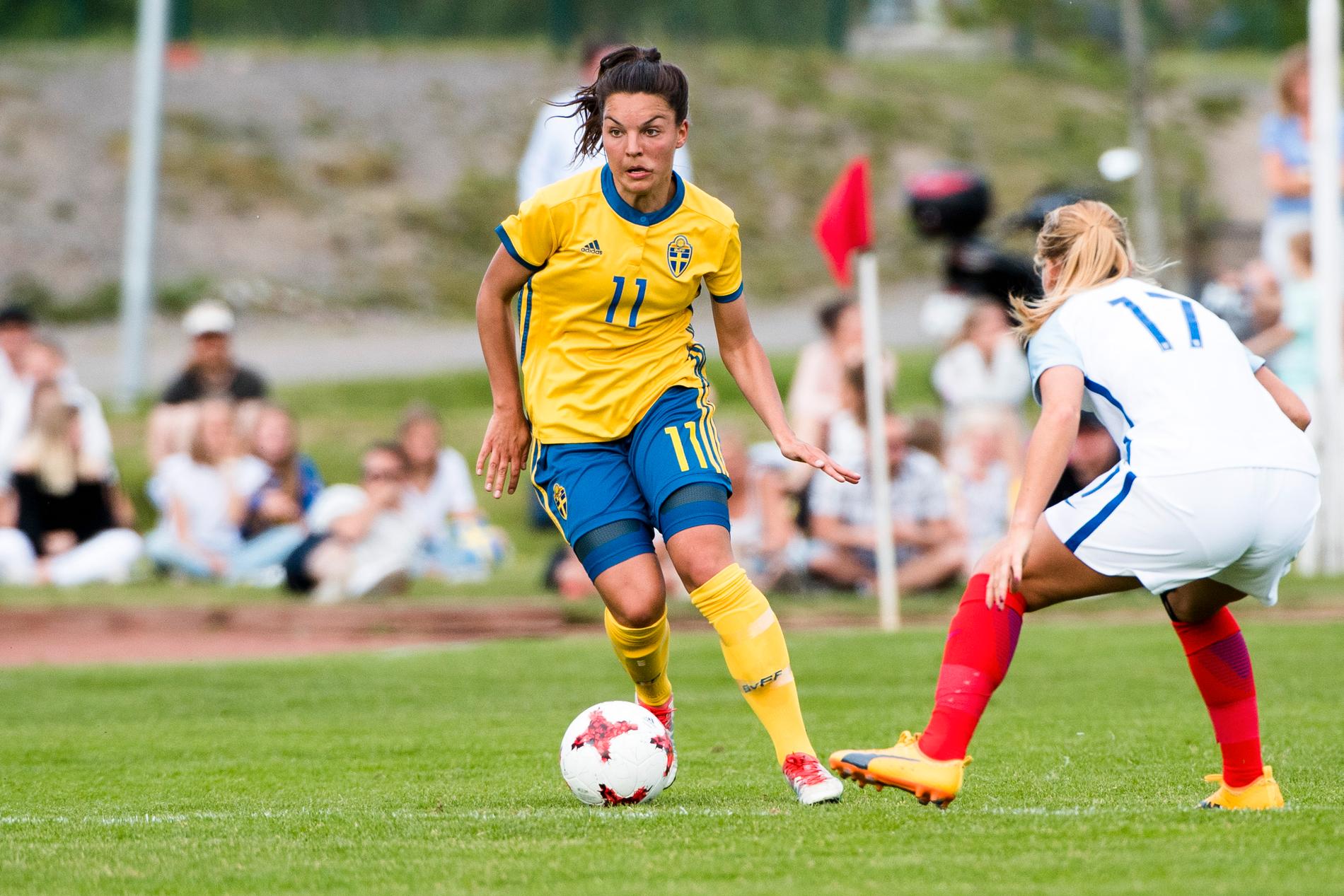 Johanna Rytting Kaneryd i U23-landslaget.