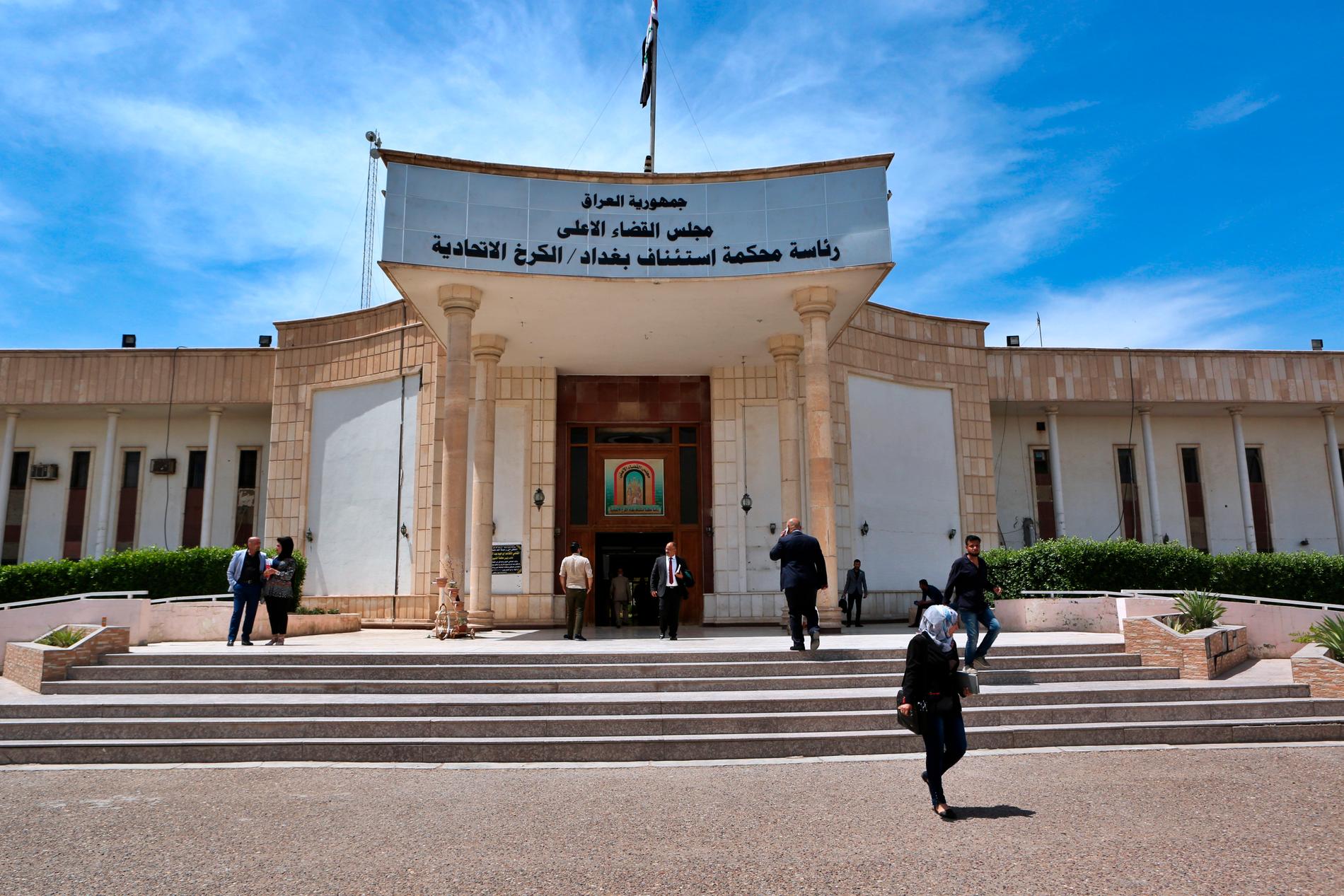 En internationell tribunal är tänkt som ett komplement till lokala domstolar. Här syns en domstol i Iraks huvudstad Bagdad. Arkivbild.