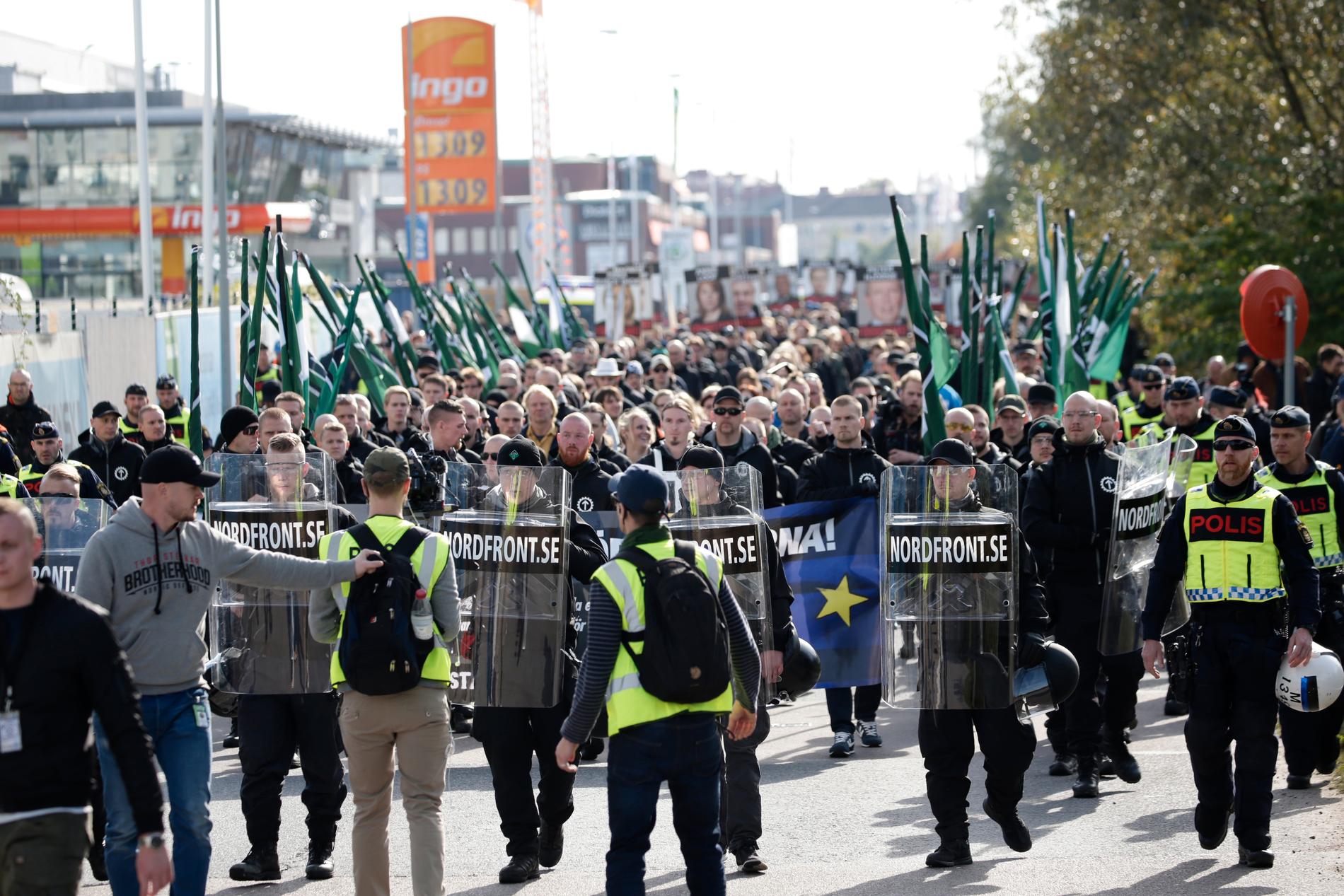 NMR:s demonstration i Göteborg.