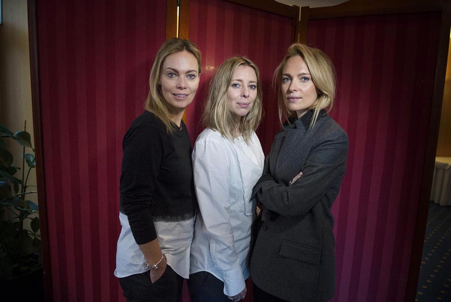Sofia Wallenstam, Kristina Tjäder och Karin Söderlind hos House of Dagmar på Ellegalan 2015.