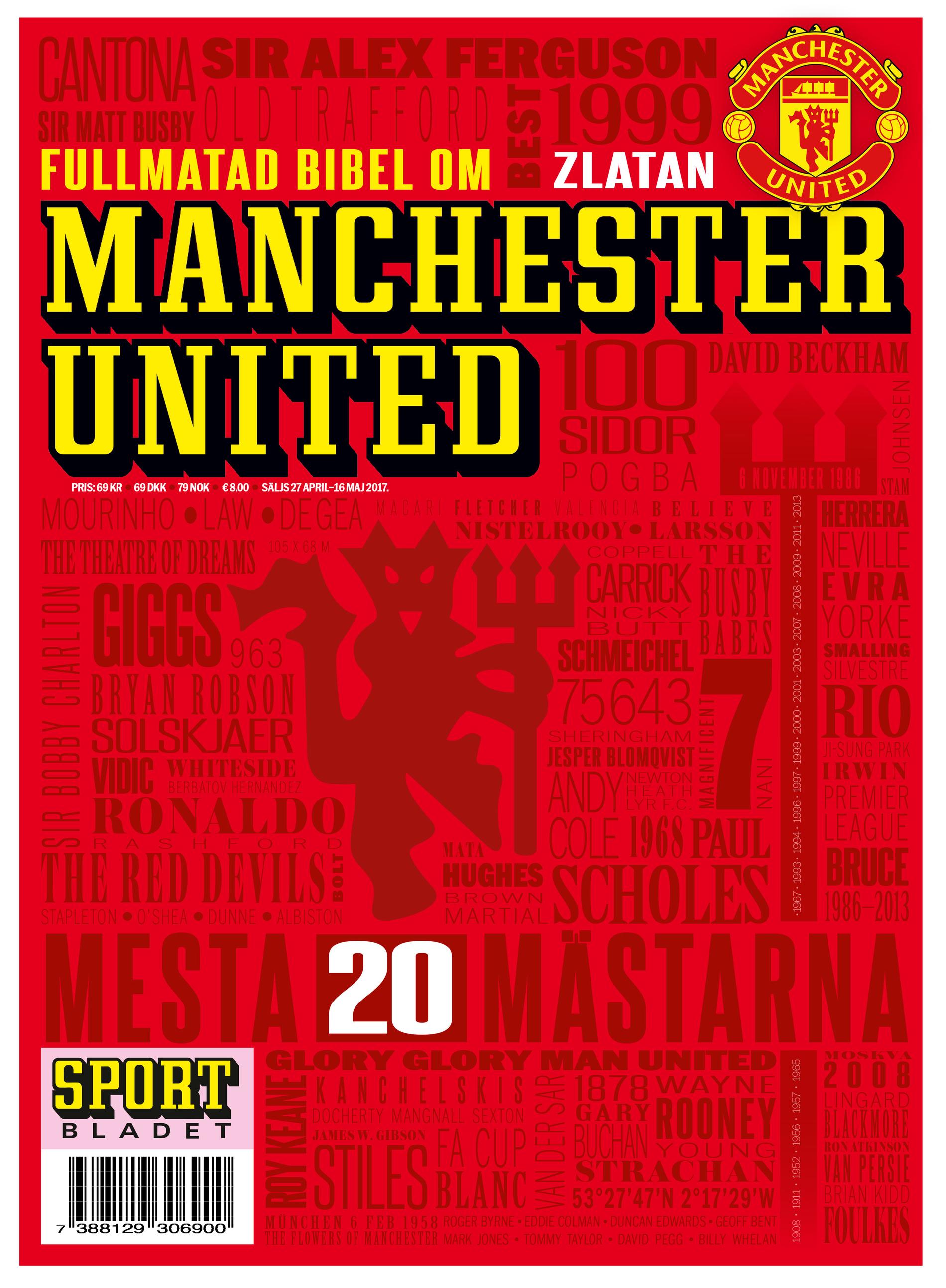 Förstasidan till Manchester United-bibeln. 