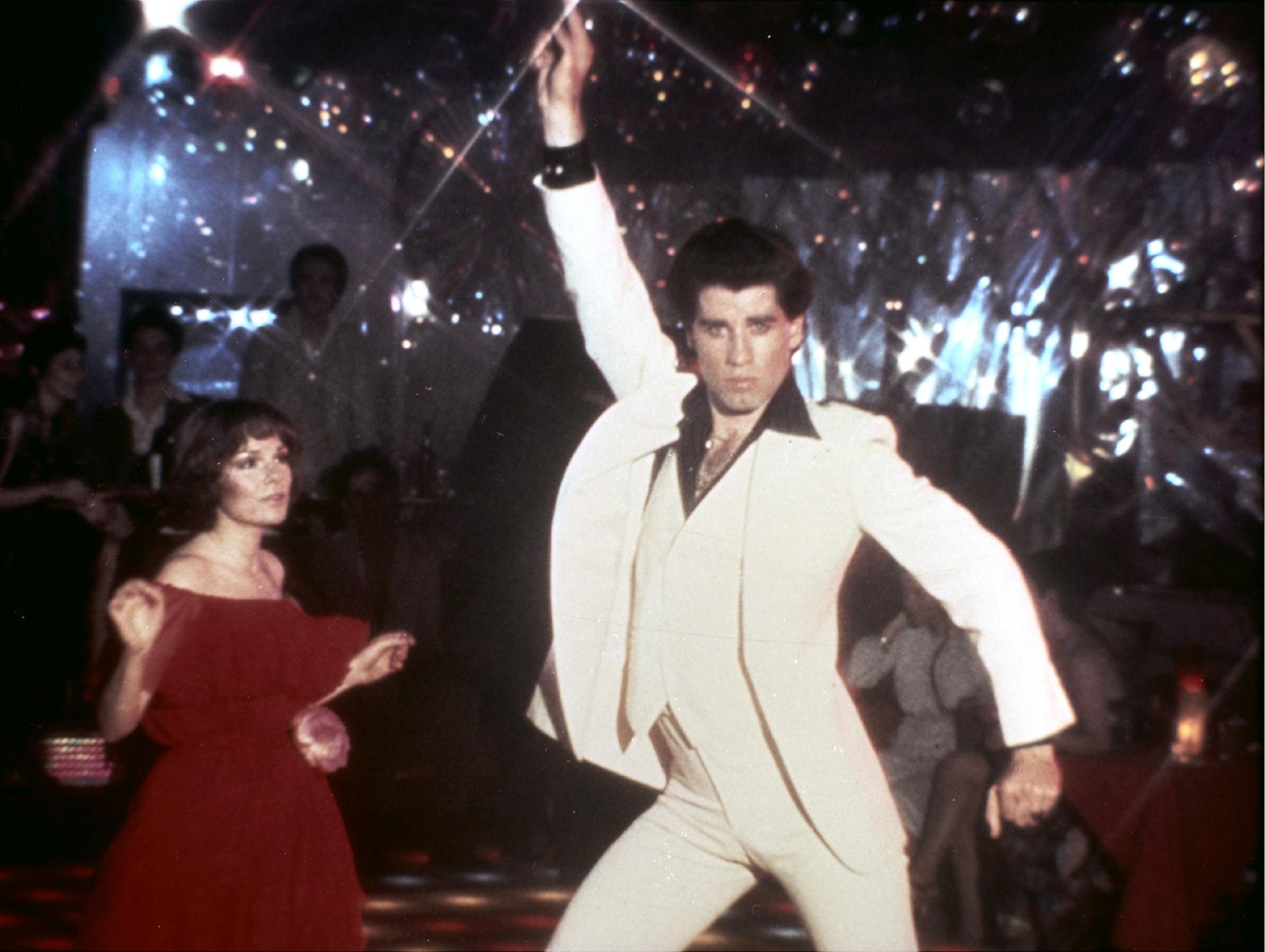 John Travolta i kultfilmen ”Saturday night fever”. 