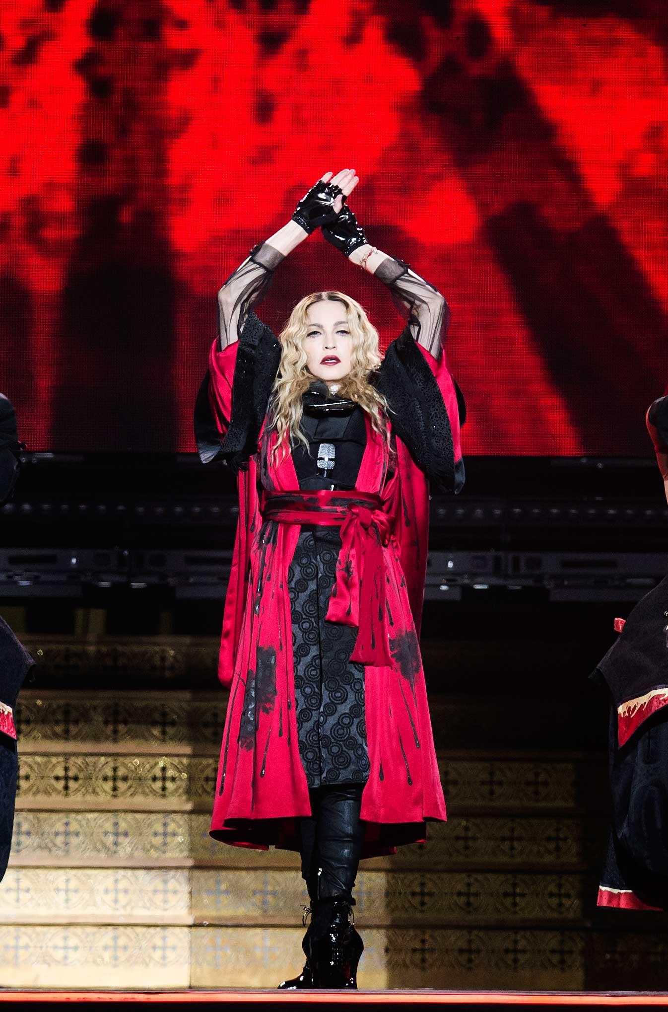Madonna i Tele2 Arena i Stockholm.