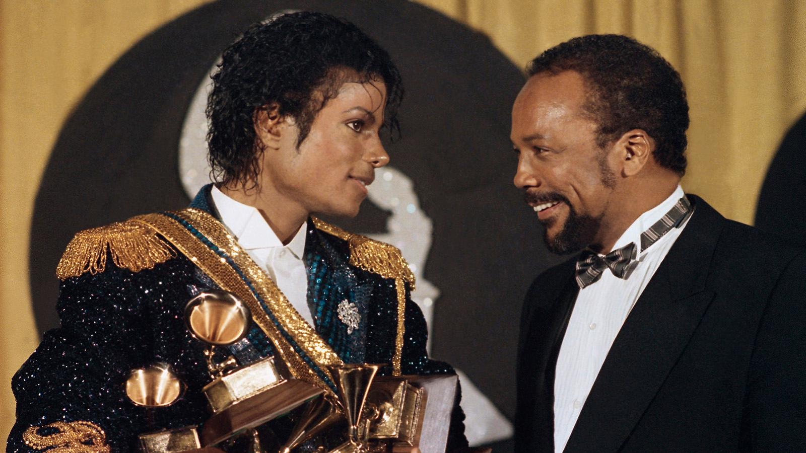 Michael Jackson och Quincy Jones 1984.