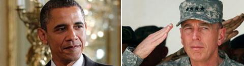 President Barack Obama har lovat att börja dra tillbaka trupperna i Afghanistan. Något som general Petraeus inte har lovat.