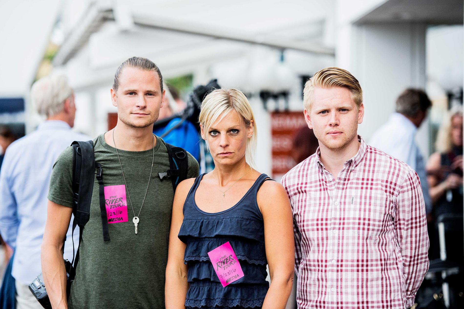 Aftonbladets Robin Lorentz Allard, Carolina Byrmo och Robin Pettersson.