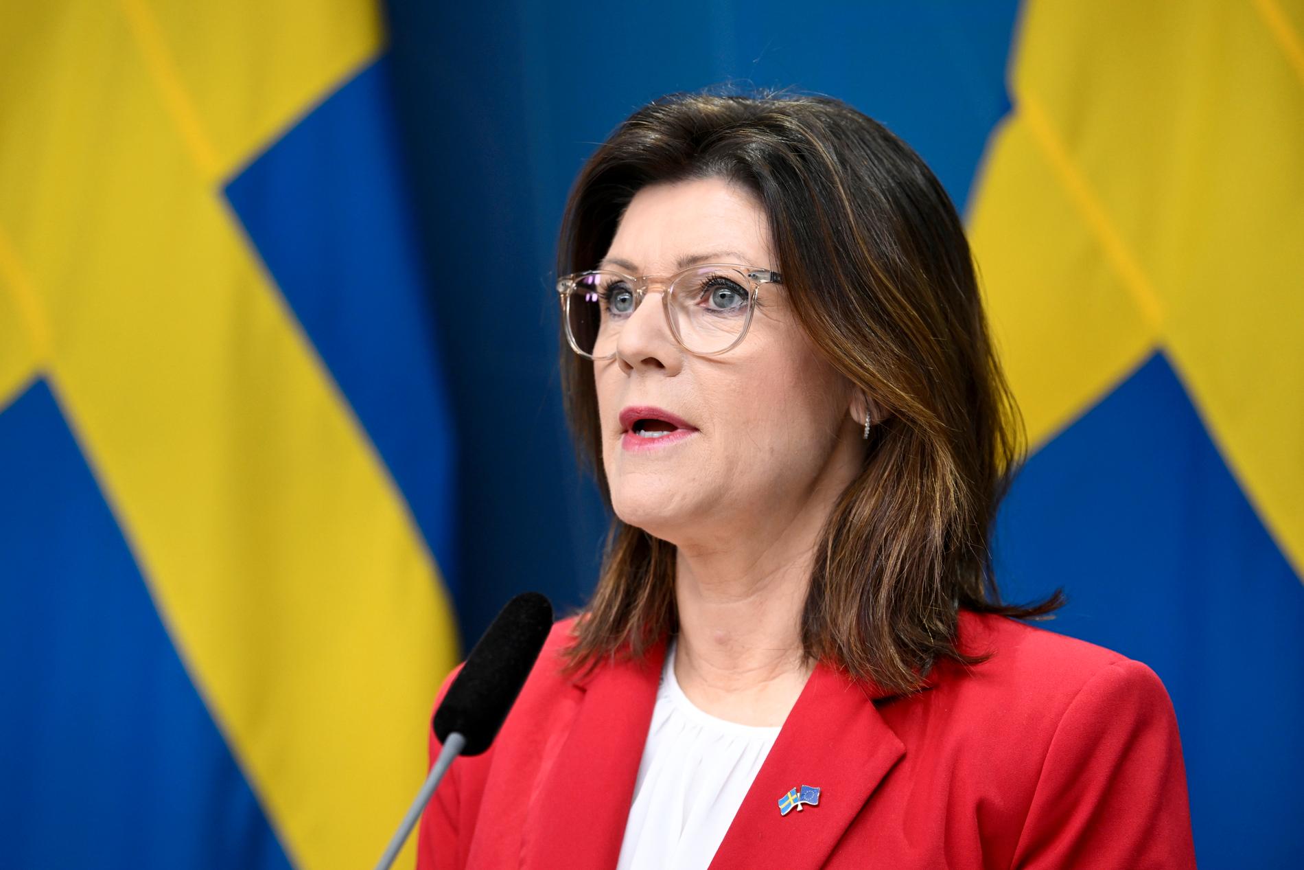 Sveriges arbetsmarknadsminister Eva Nordmark.