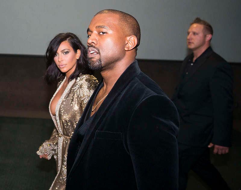 Kanye West och hustrun Kim Kardashian.