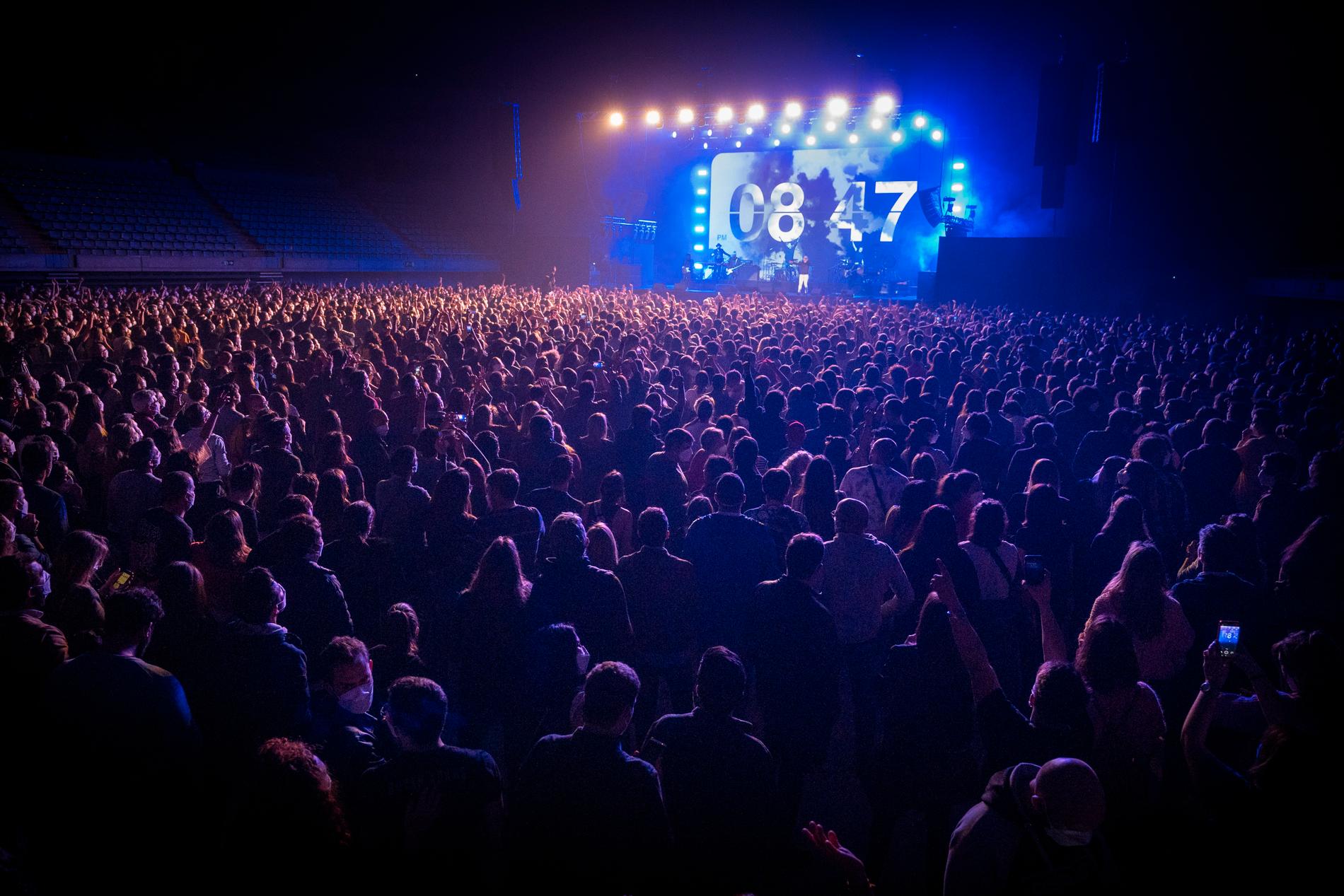 5 000 personer fick gå på konsert i Barcelona.