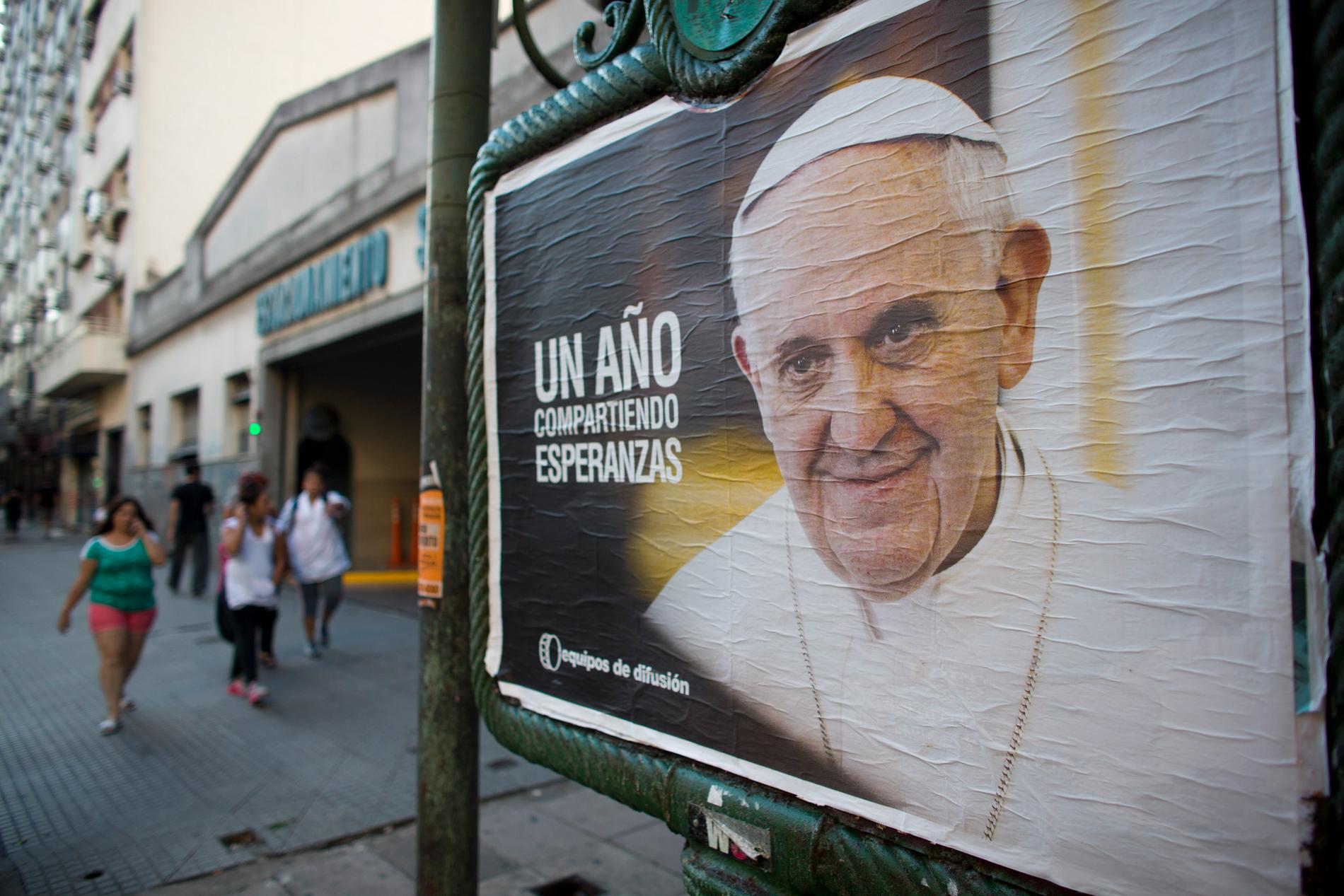 I dag röstar Argentina, påve Franciskus hemland, om att legalisera abort. Arkivbild.