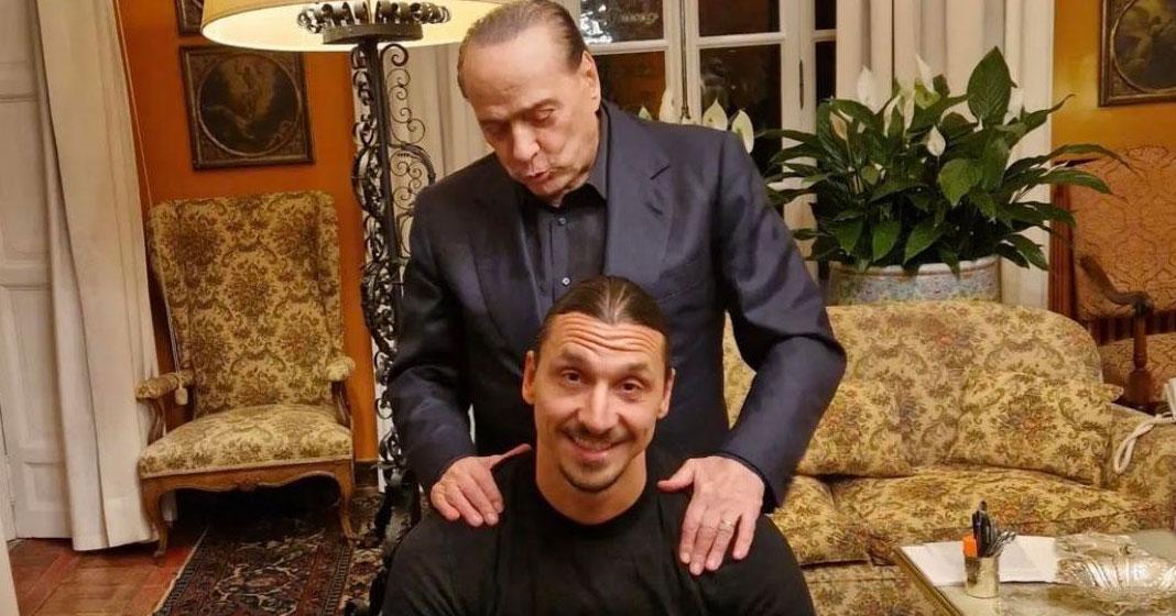 Silvio Berlusconi och Zlatan Ibrahimovic.