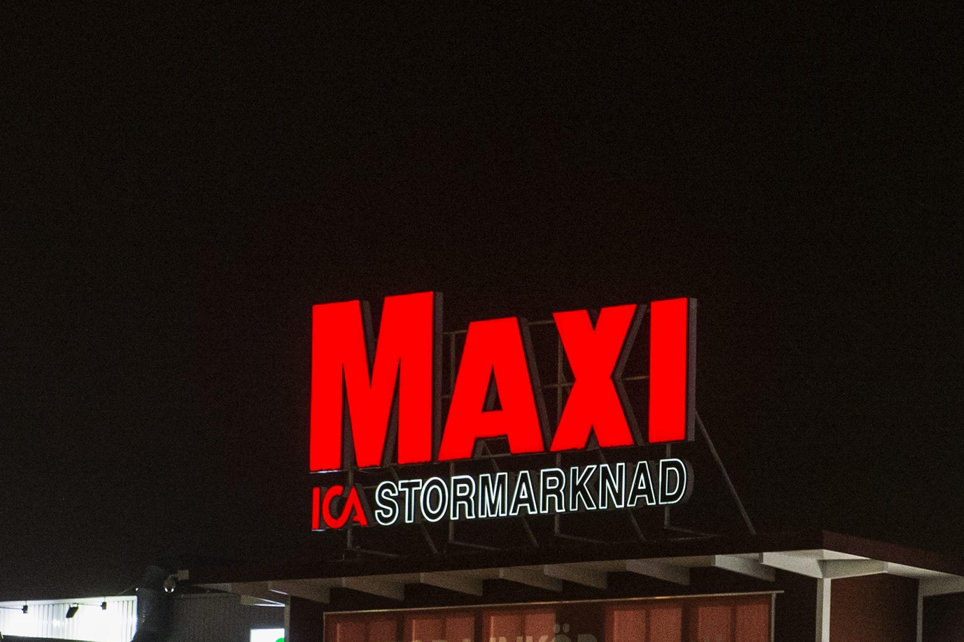 Arkivbild. Ica Maxi-butik i en annan del av landet. 