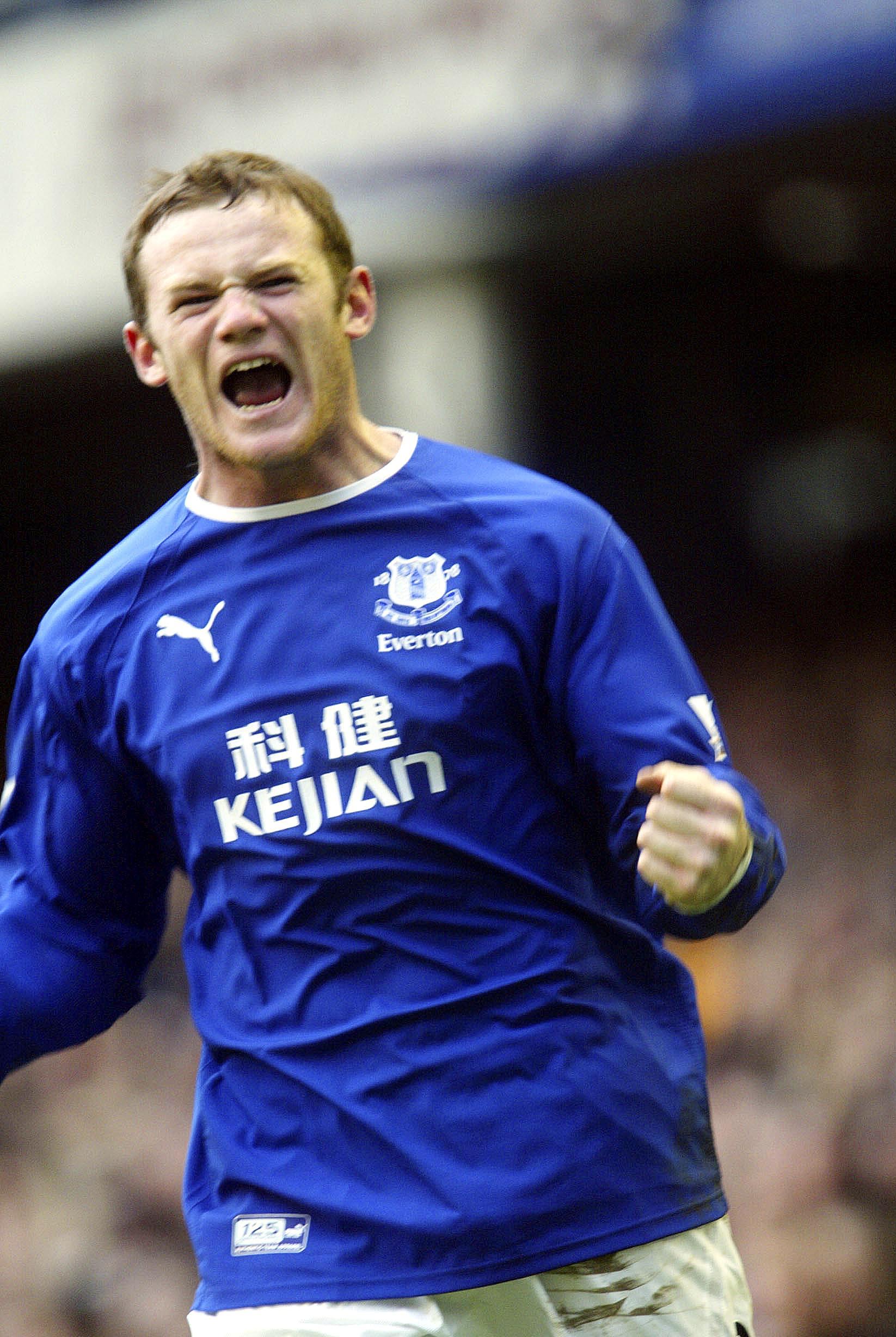 Rooney i Everton-tröja 20040313.