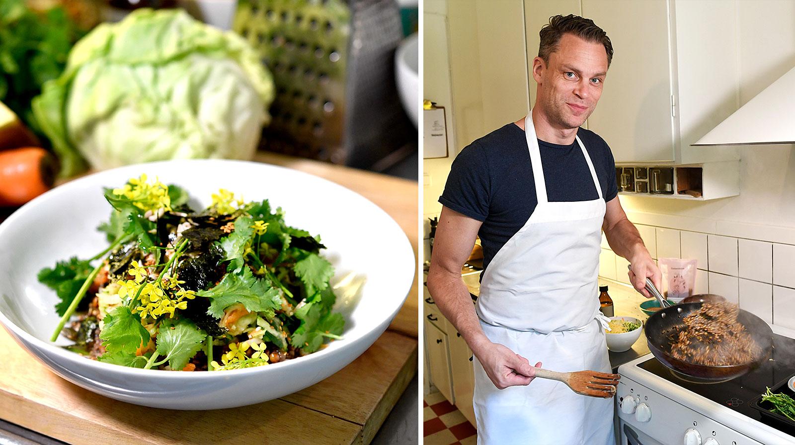 Stefan Eriksson tolkade Eat Foundations hållbarhetsrapport till en maträtt.