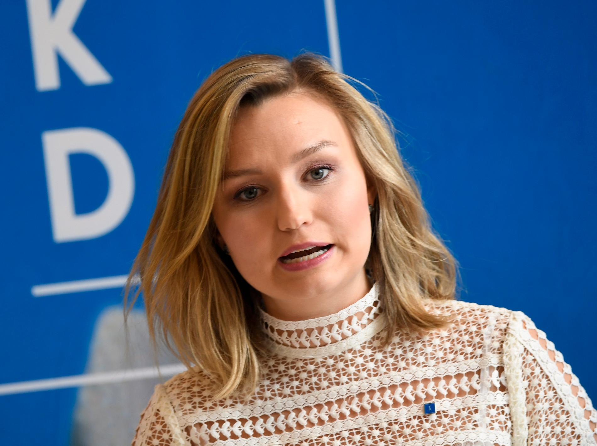 Ebba Busch Thor, partiledare för Kristdemokraterna.