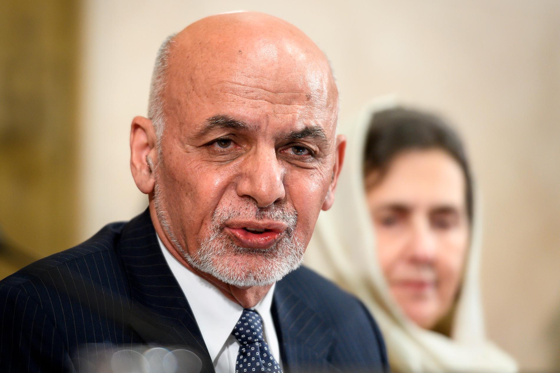 Afghanistans nuvarande president Ashraf Ghani. Arkivbild.