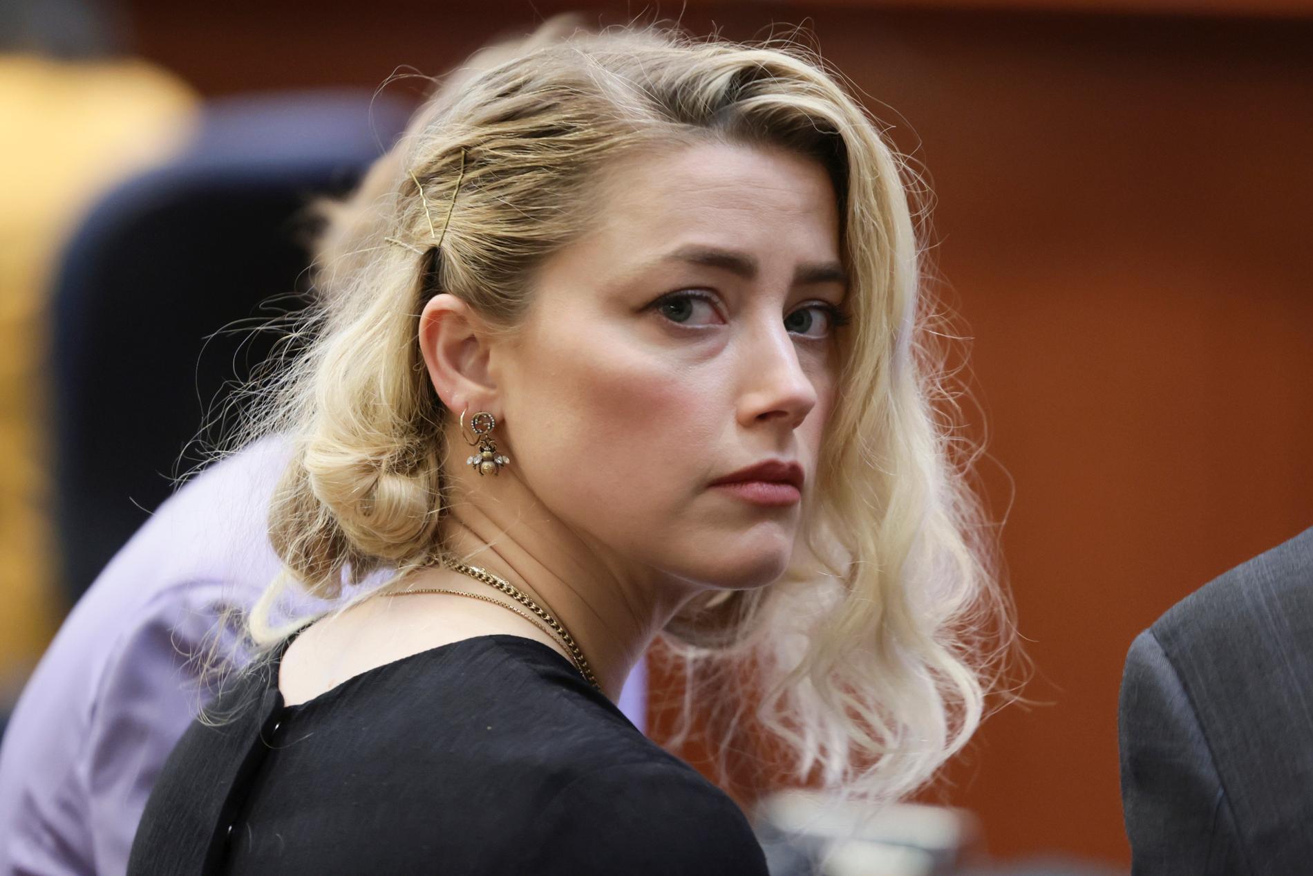 Amber Heard under rättegången. 