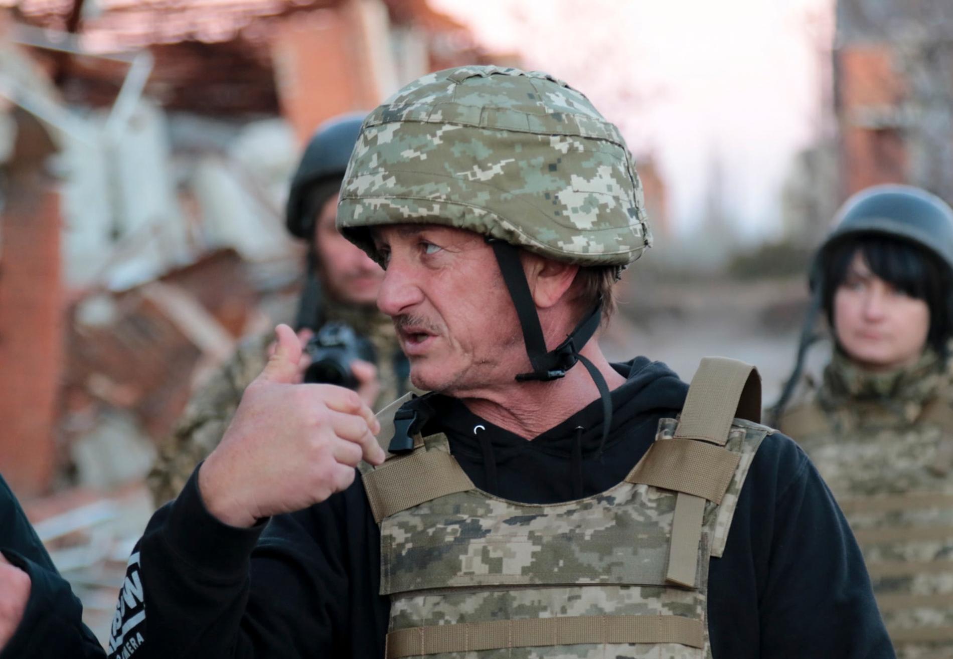 Hollywoodskådespelaren och producenten Sean Penn har åkt till Ukraina för att spela in en dokumentärfilm. Arkivbild.