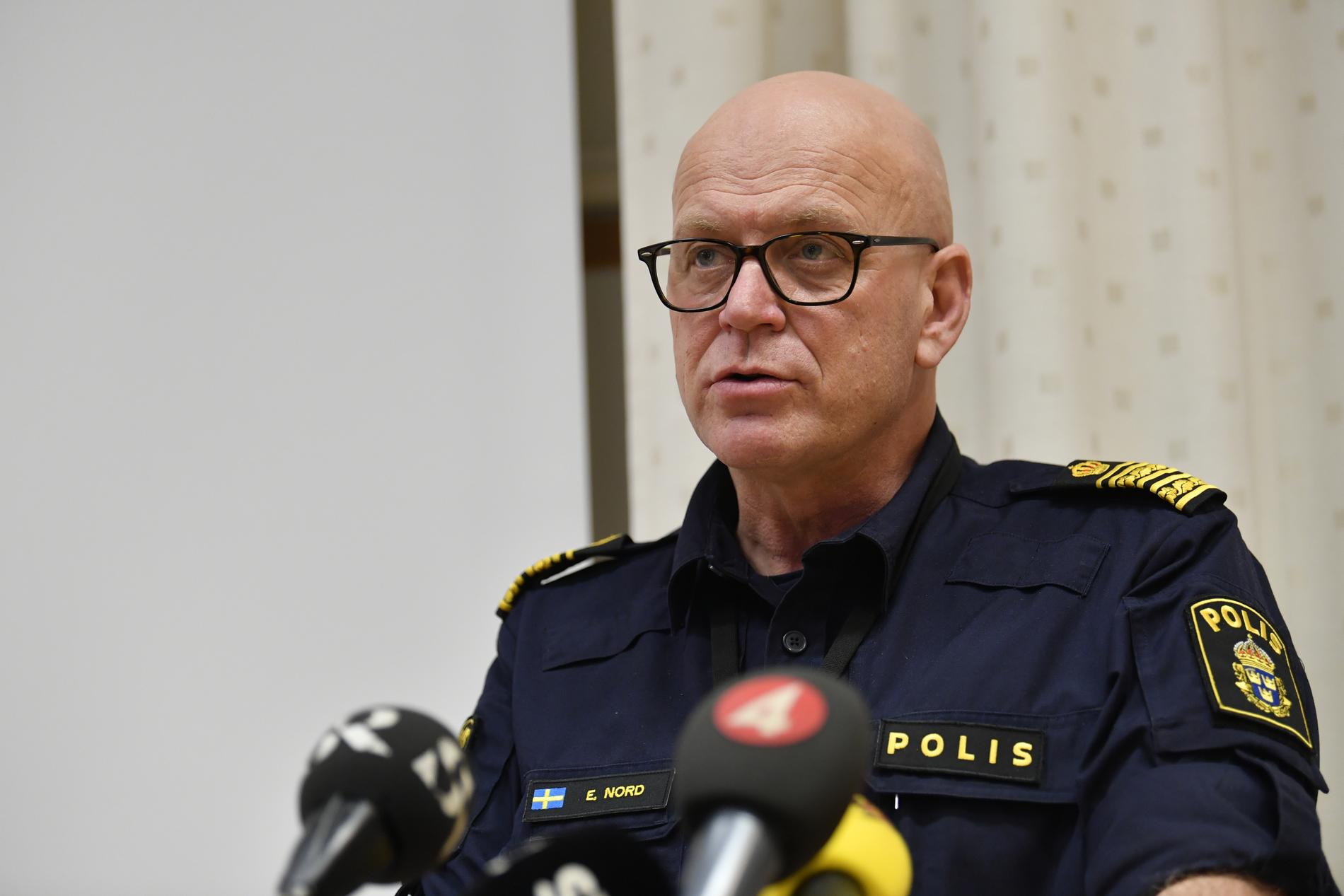 Göteborgs polischef Erik Nord. Arkivbild.