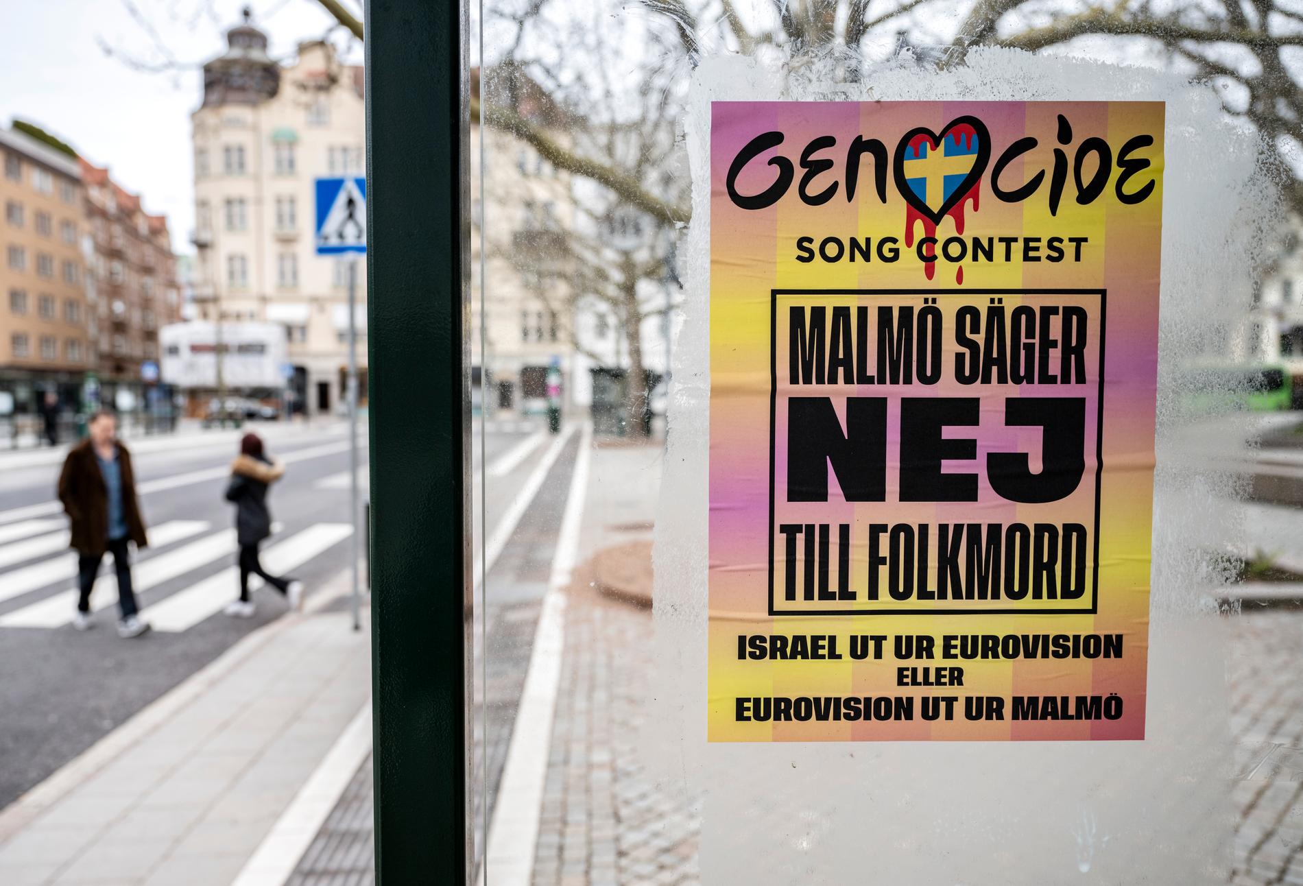 Under fredagen genomfördes en ”Genocide Song Contest”–protest i Malmö. 