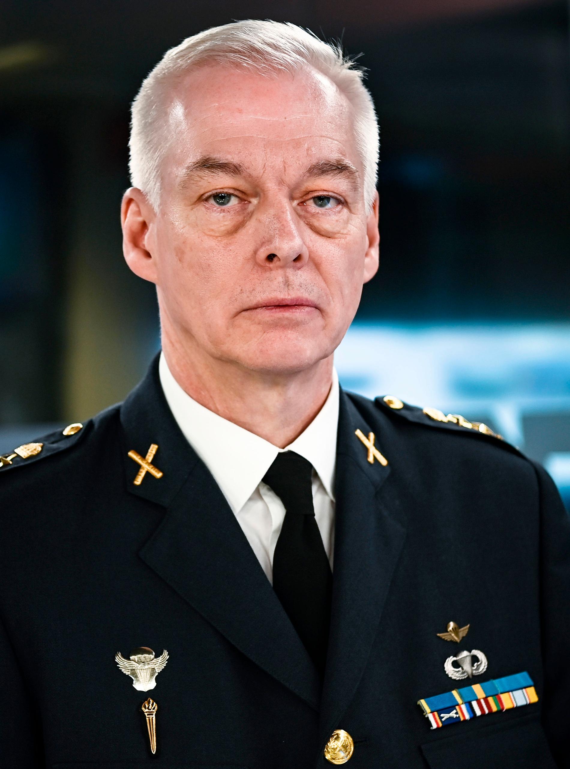 Överstelöjtnant Joakim Paasikivi vid Försvarshögskolan.