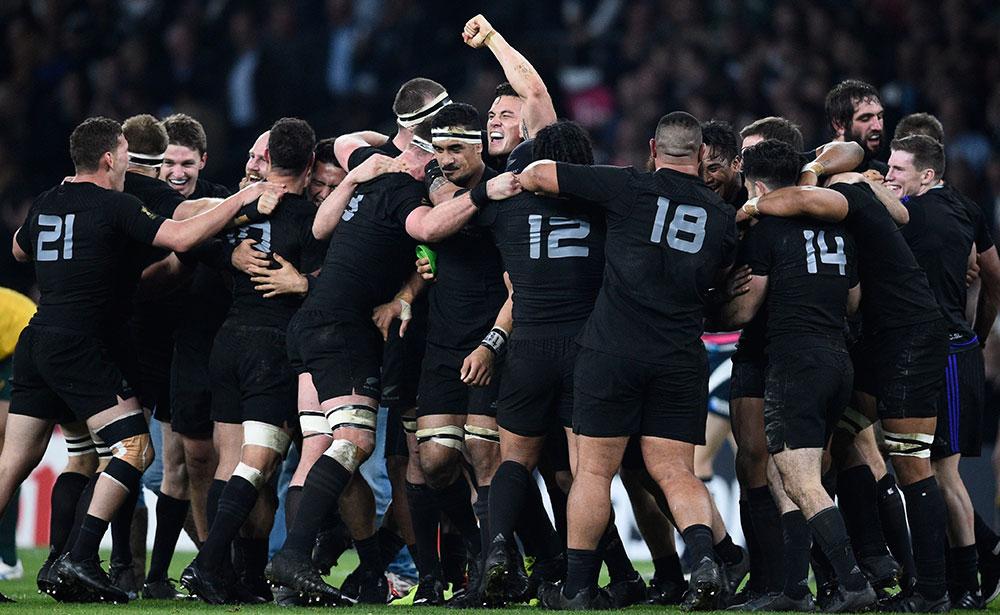 Nya Zeeland firar VM-guldet i Rugby