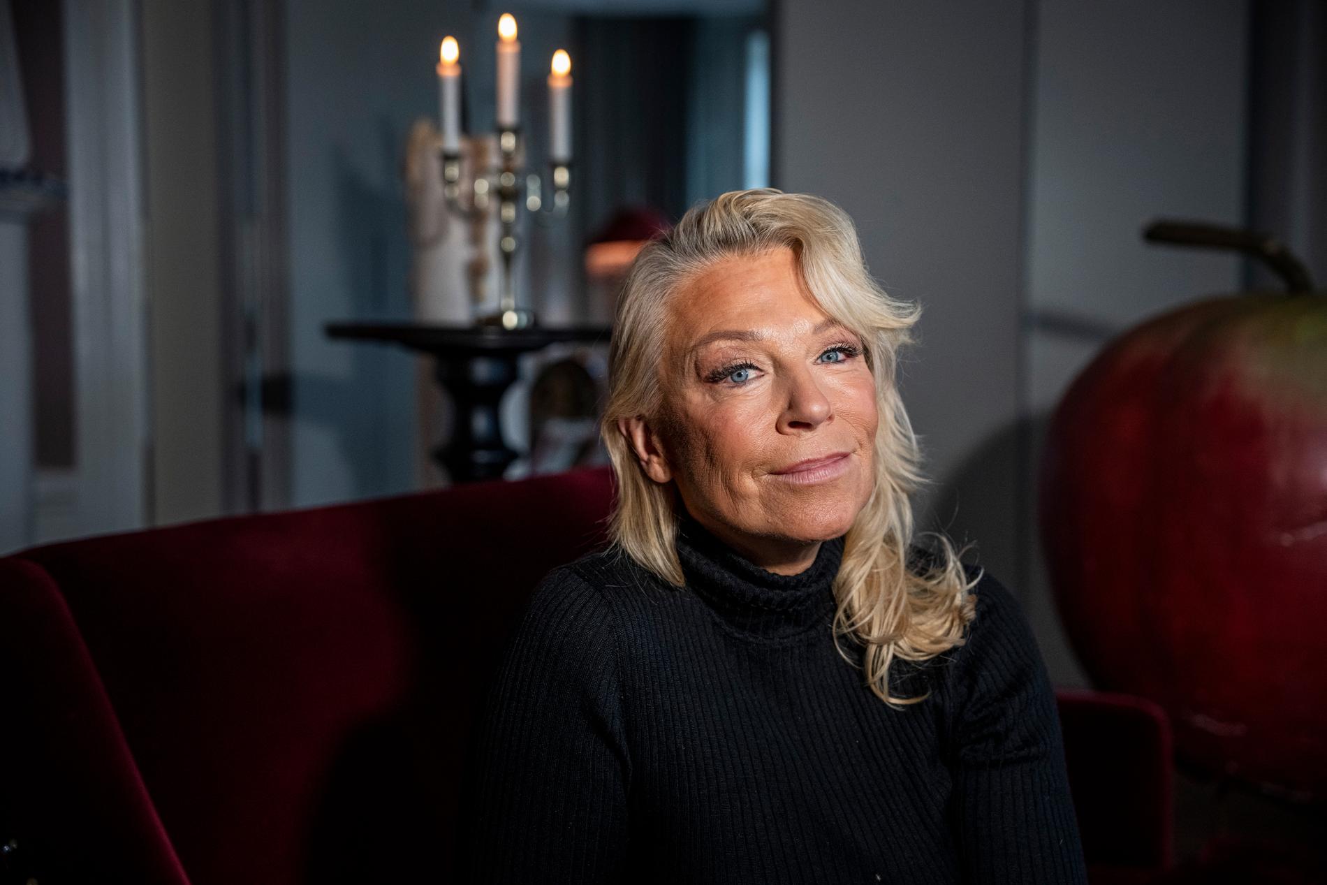 Katarina Ewerlöf frös under inspelningarna av årets julkalander. 