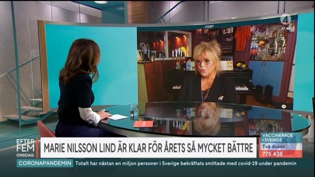 Marie Nilsson Lind direkt från Gotland i ”Efter fem” i TV4.