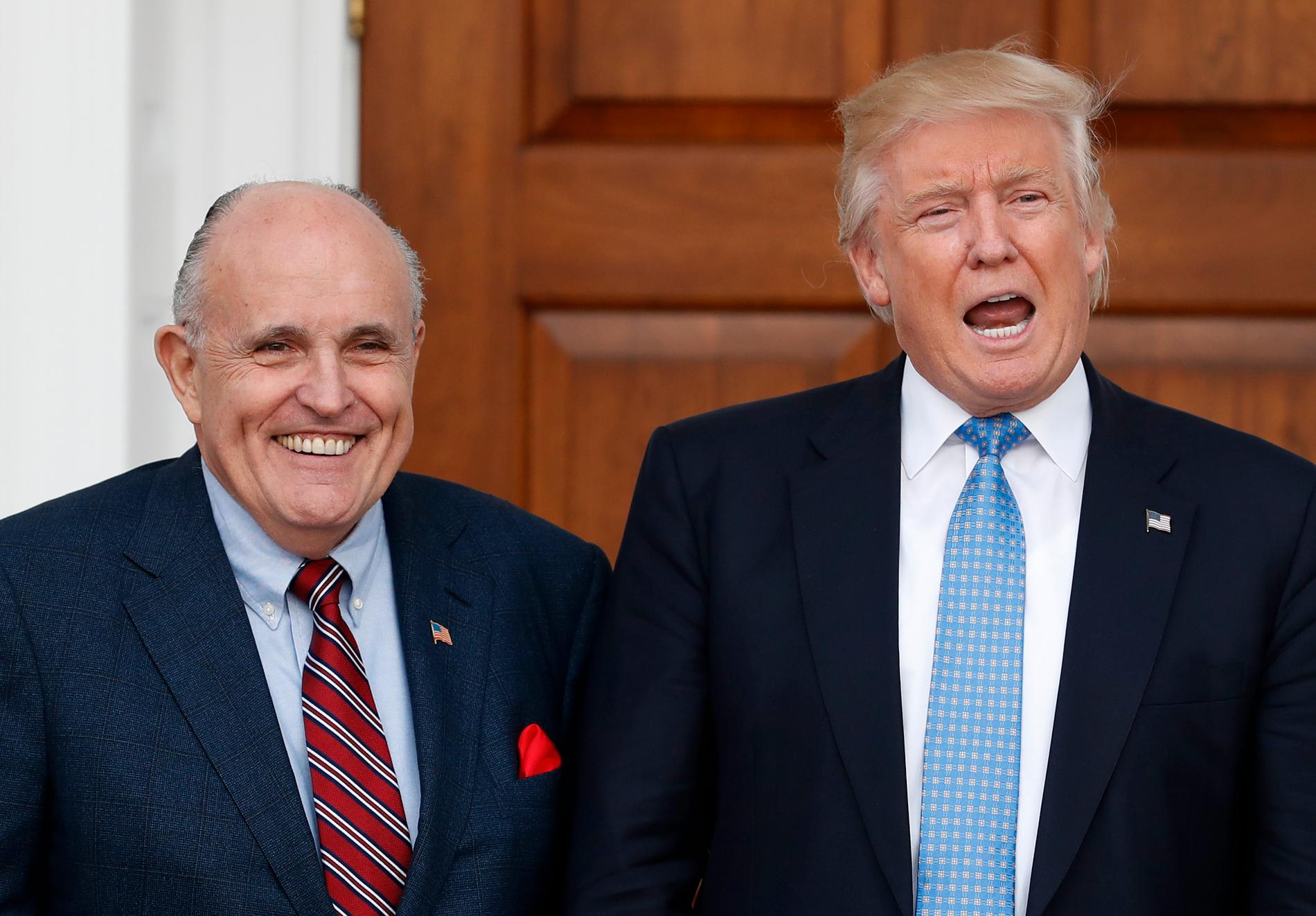 Rudy Giuliani och Donald Trump. Arkivbild.