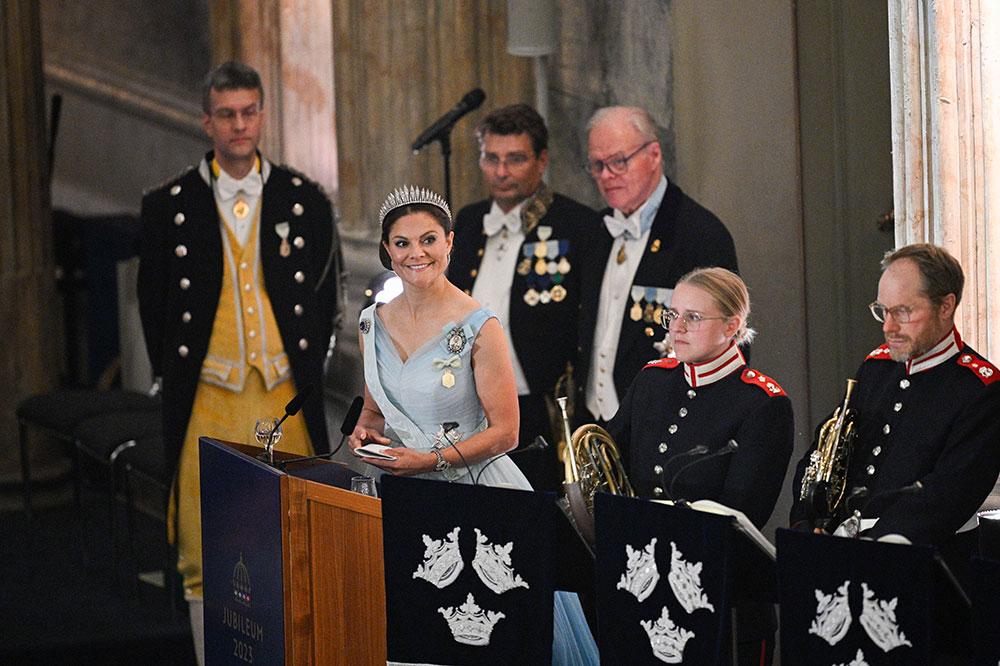 Kronprinsessan Victoria höll ett tal till sin pappa, Carl XVI Gustaf. 