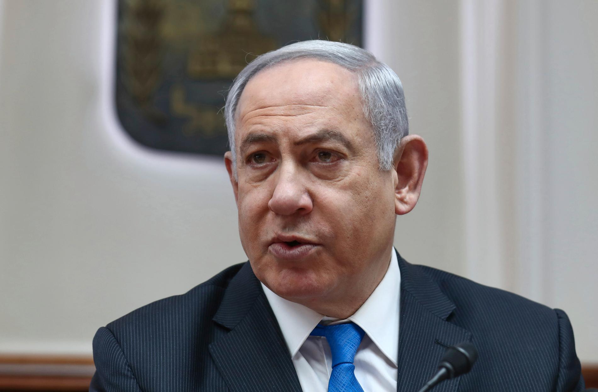 Israels premiärminister Benjamin Netanyahu. Arkivbild