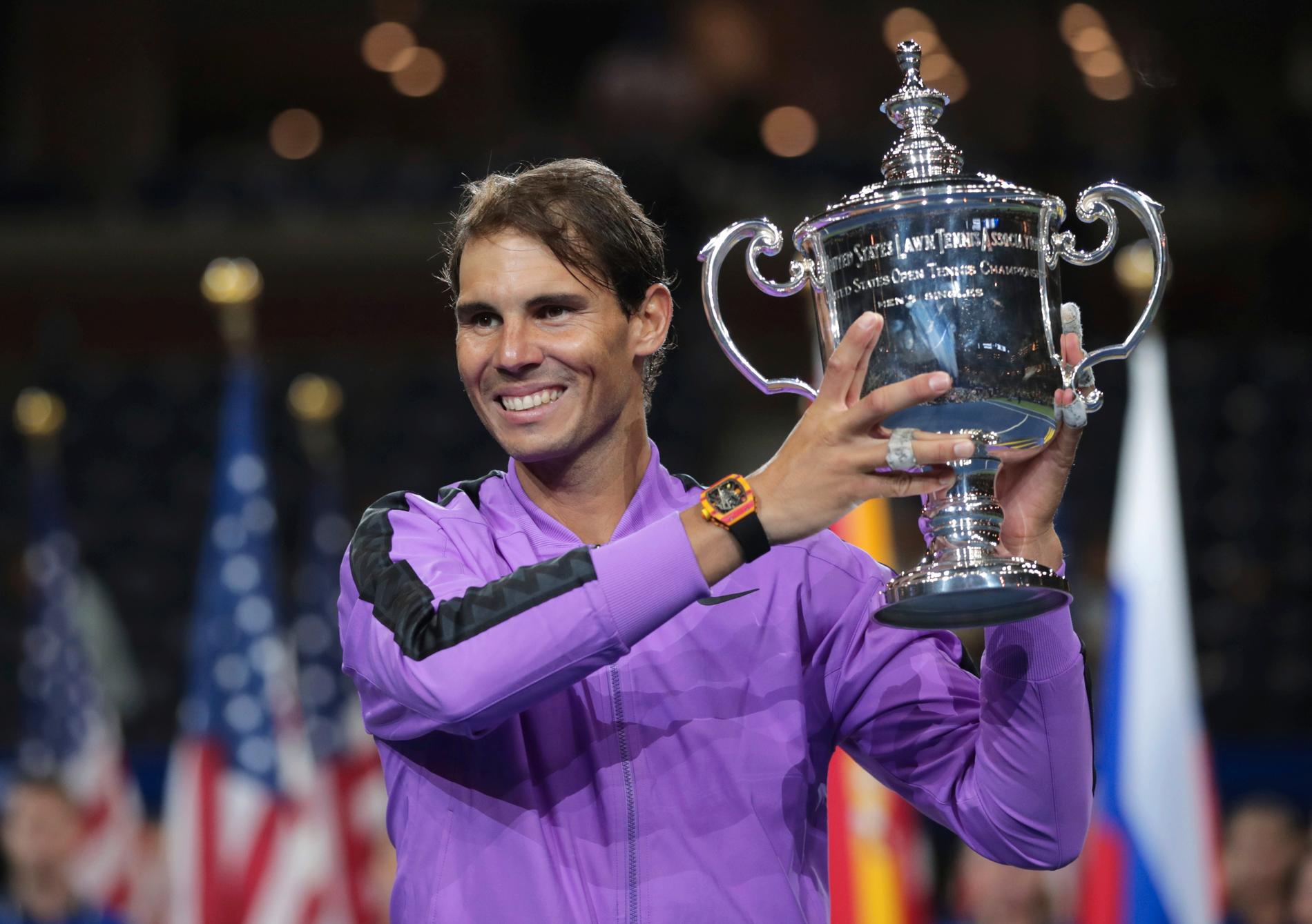 Rafael Nadal vann US Open-finalen över Daniil Medvedev.